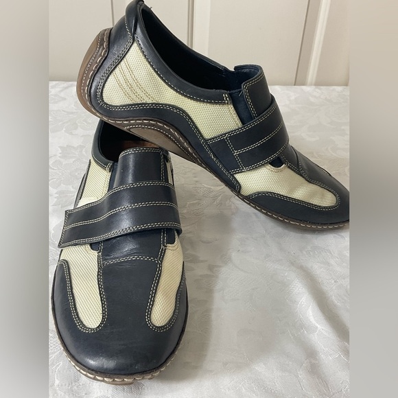 Cole Haan Shoes Mens Size 10.5 M Slip On Leather Air G Series Loafers Blue/white - Picture 1 of 7